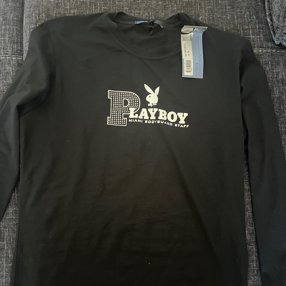 Playboy long sleeve T shirt NWT